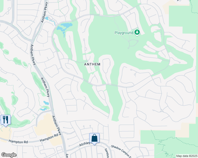 map of restaurants, bars, coffee shops, grocery stores, and more near 10 Greely Club Tr in Henderson