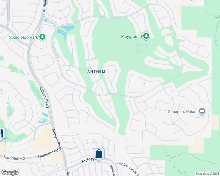 map of restaurants, bars, coffee shops, grocery stores, and more near 5 Ayden Drive in Henderson