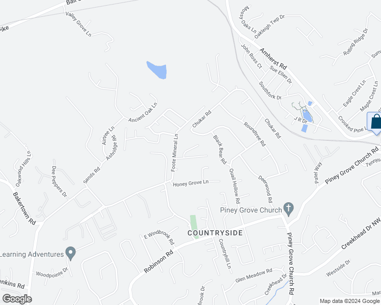 map of restaurants, bars, coffee shops, grocery stores, and more near 6418 Granite Hill Lane in Knoxville