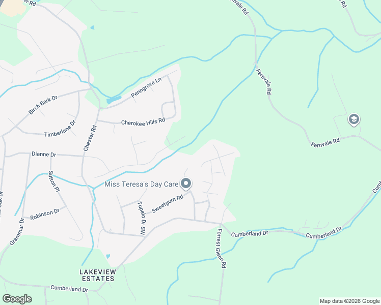 map of restaurants, bars, coffee shops, grocery stores, and more near 7178 Kyles Creek Drive in Fairview