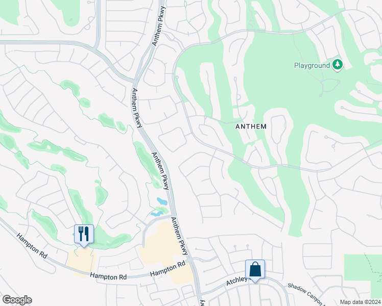 map of restaurants, bars, coffee shops, grocery stores, and more near 16 Holston Hills Road in Henderson
