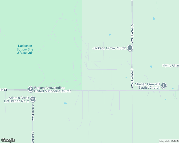 map of restaurants, bars, coffee shops, grocery stores, and more near in Broken Arrow