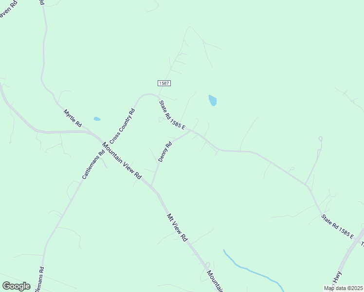 map of restaurants, bars, coffee shops, grocery stores, and more near Denny Road in Iredell County