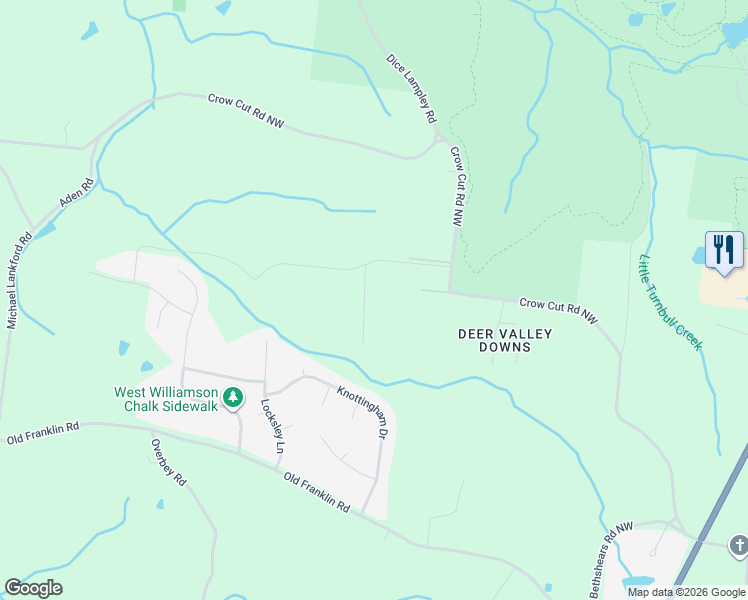 map of restaurants, bars, coffee shops, grocery stores, and more near 7391 Crow Cut Road in Fairview