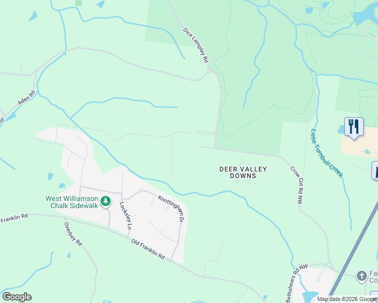 map of restaurants, bars, coffee shops, grocery stores, and more near 7391 Crow Cut Road in Fairview