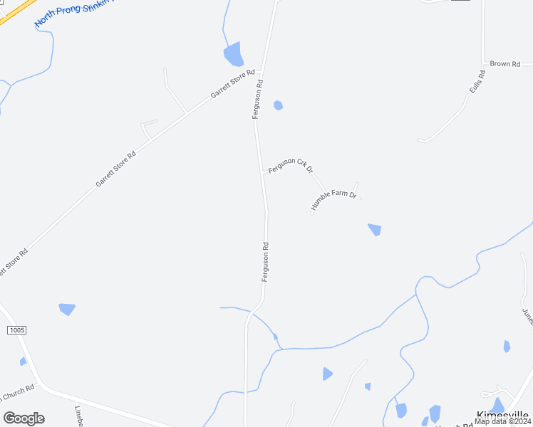 map of restaurants, bars, coffee shops, grocery stores, and more near 5453 Ferguson Road in Liberty
