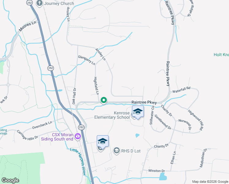 map of restaurants, bars, coffee shops, grocery stores, and more near 9354 Ansley Lane in Brentwood
