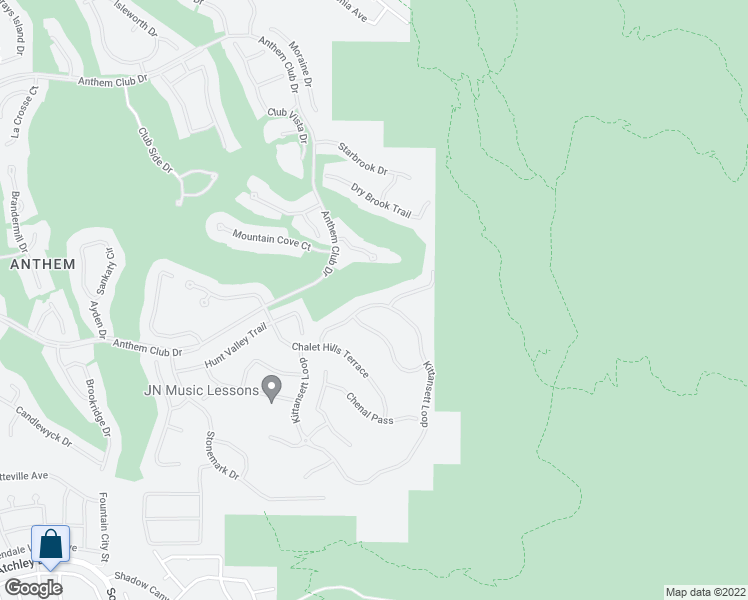map of restaurants, bars, coffee shops, grocery stores, and more near 24 Kittansett Loop in Henderson