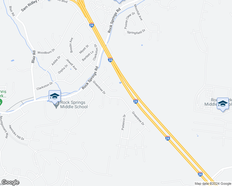 map of restaurants, bars, coffee shops, grocery stores, and more near 4038 Wisdom Way in Smyrna