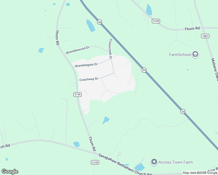 map of restaurants, bars, coffee shops, grocery stores, and more near 6148 Southwind Dr in Mebane