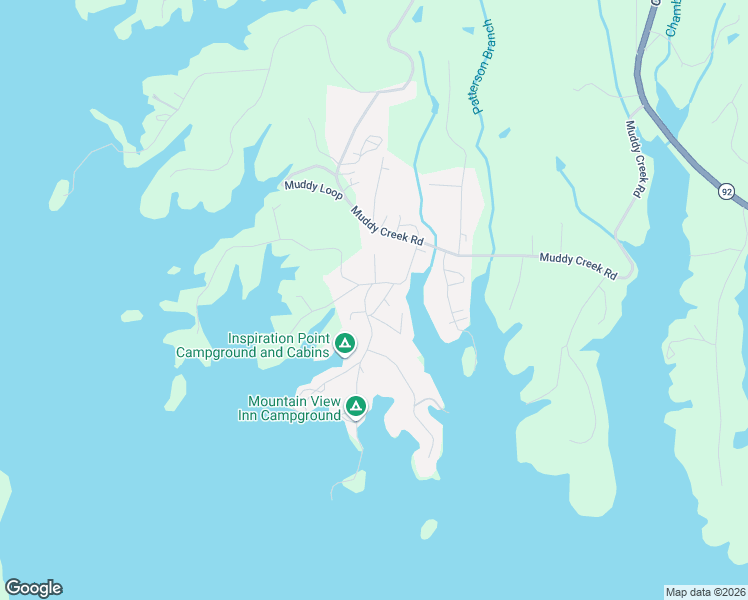 map of restaurants, bars, coffee shops, grocery stores, and more near 2137 Childress Road in Dandridge