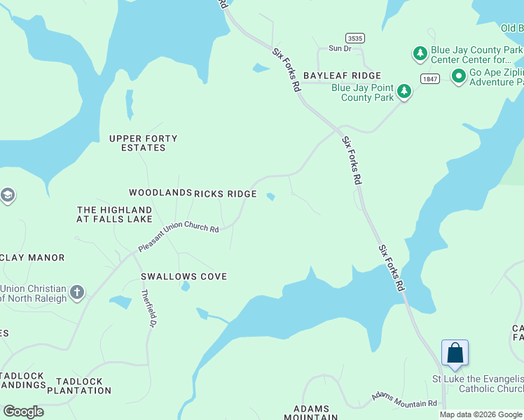 map of restaurants, bars, coffee shops, grocery stores, and more near 2820 Pleasant Union Church Road in Raleigh