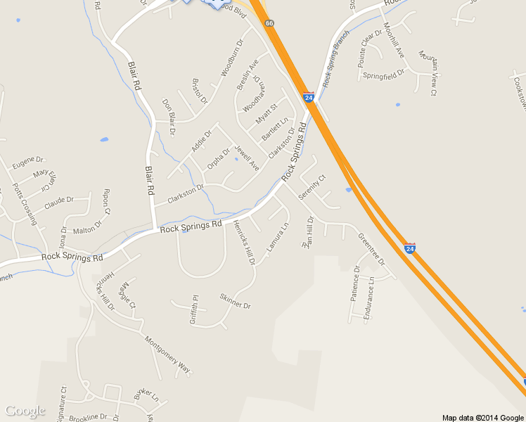 map of restaurants, bars, coffee shops, grocery stores, and more near 3007 Rock Springs Road in Smyrna