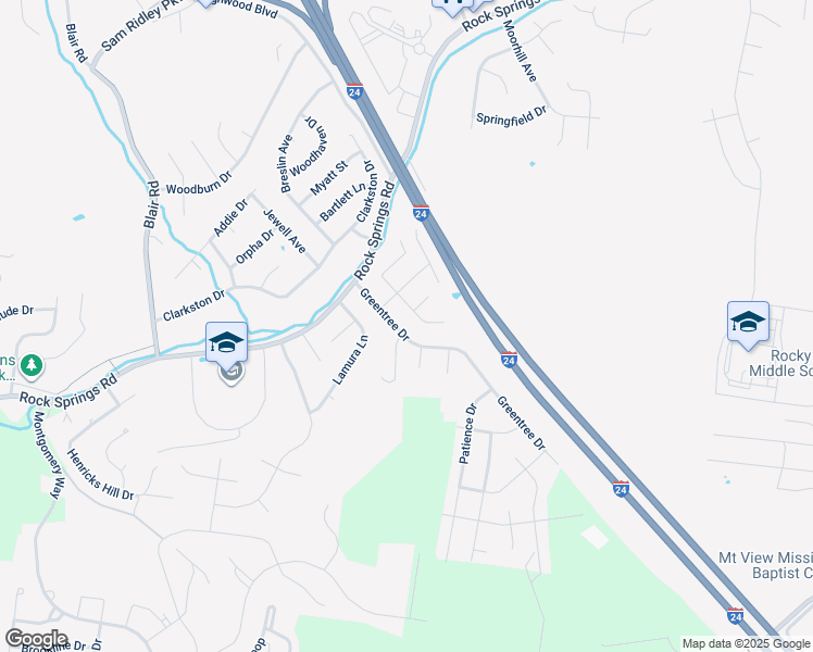 map of restaurants, bars, coffee shops, grocery stores, and more near 2917 Greentree Drive in Smyrna