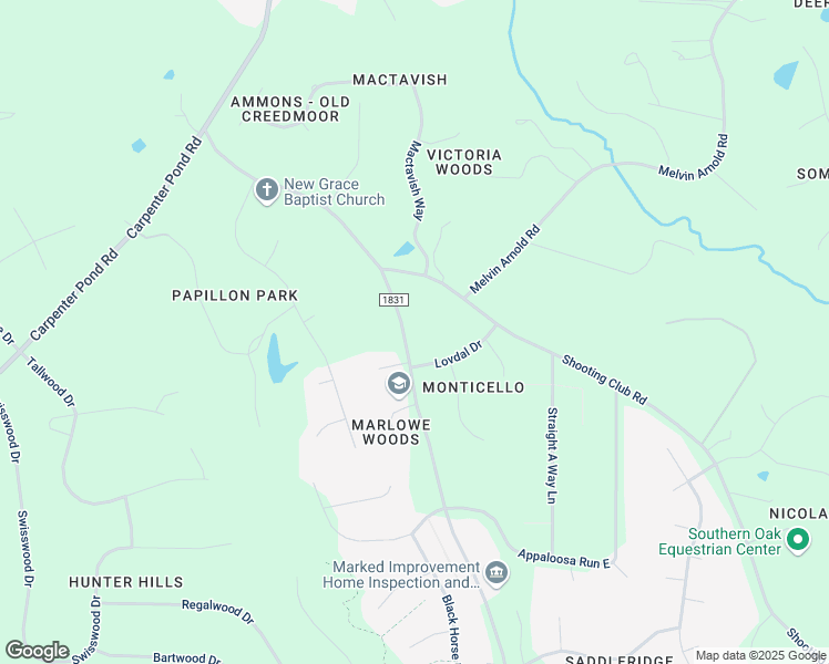 map of restaurants, bars, coffee shops, grocery stores, and more near 12108 Old Creedmoor Road in Raleigh