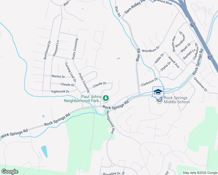 map of restaurants, bars, coffee shops, grocery stores, and more near 2921 Iona Drive in Smyrna