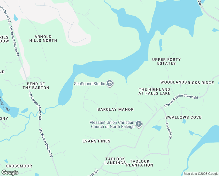 map of restaurants, bars, coffee shops, grocery stores, and more near 1248 Barclay Manor Way in Raleigh