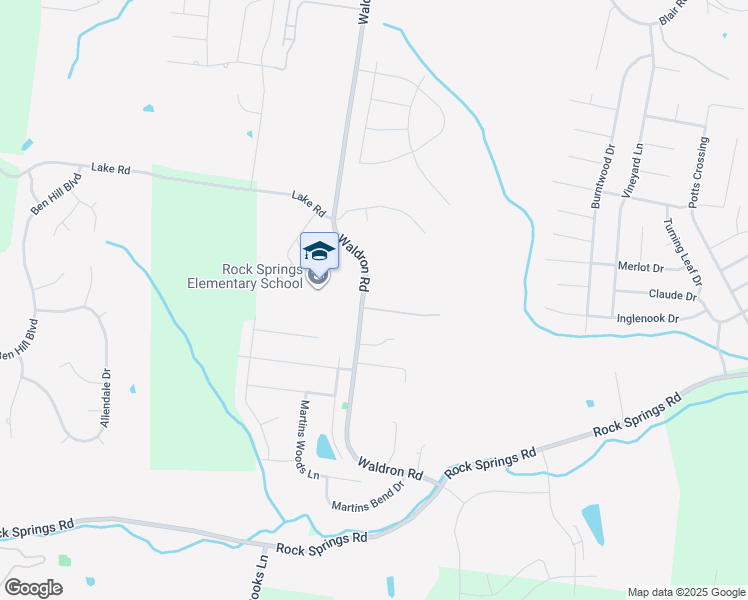 map of restaurants, bars, coffee shops, grocery stores, and more near 1043 Waldron Road in La Vergne