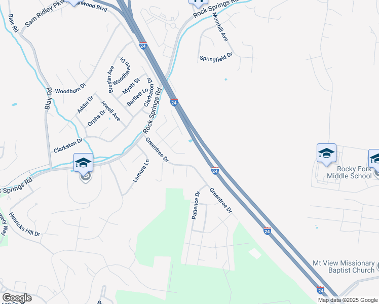 map of restaurants, bars, coffee shops, grocery stores, and more near 4035 Wisdom Way in Smyrna