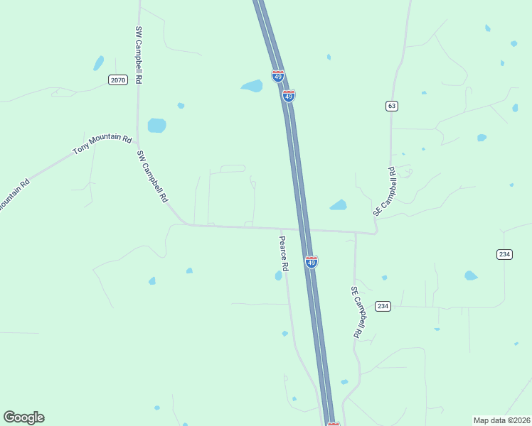 map of restaurants, bars, coffee shops, grocery stores, and more near 11458-11498 Southwest Campbell Road in Fayetteville
