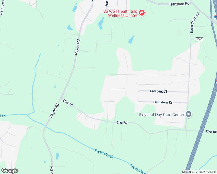 map of restaurants, bars, coffee shops, grocery stores, and more near 254 Meado Lee Lane in Winston-Salem