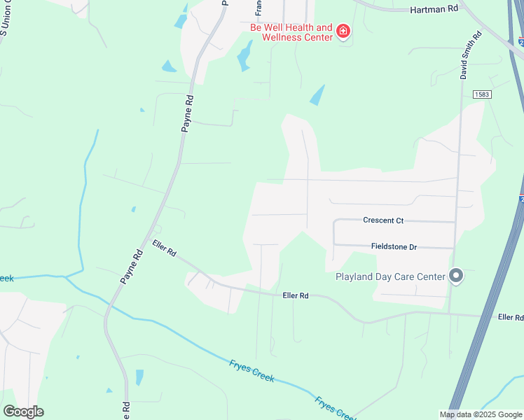map of restaurants, bars, coffee shops, grocery stores, and more near 254 Meado Lee Lane in Winston-Salem