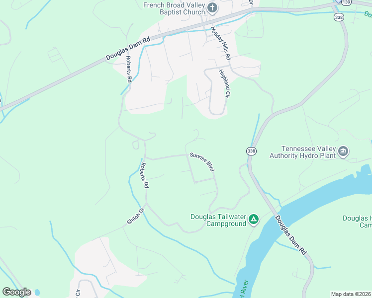 map of restaurants, bars, coffee shops, grocery stores, and more near 2678 Sunrise Boulevard in Kodak