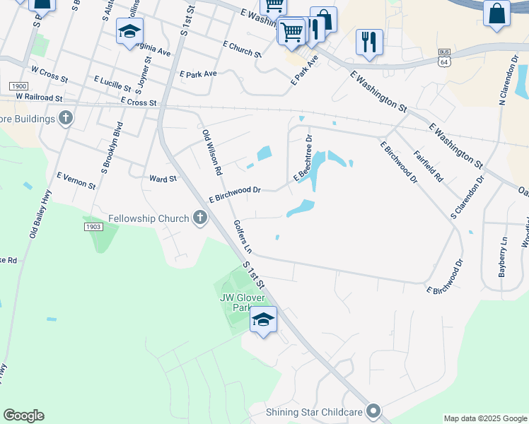 map of restaurants, bars, coffee shops, grocery stores, and more near 106 Troon Court in Nashville