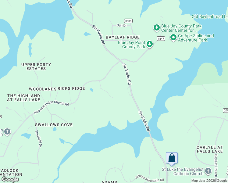map of restaurants, bars, coffee shops, grocery stores, and more near 2820 Pleasant Union Church Road in Raleigh