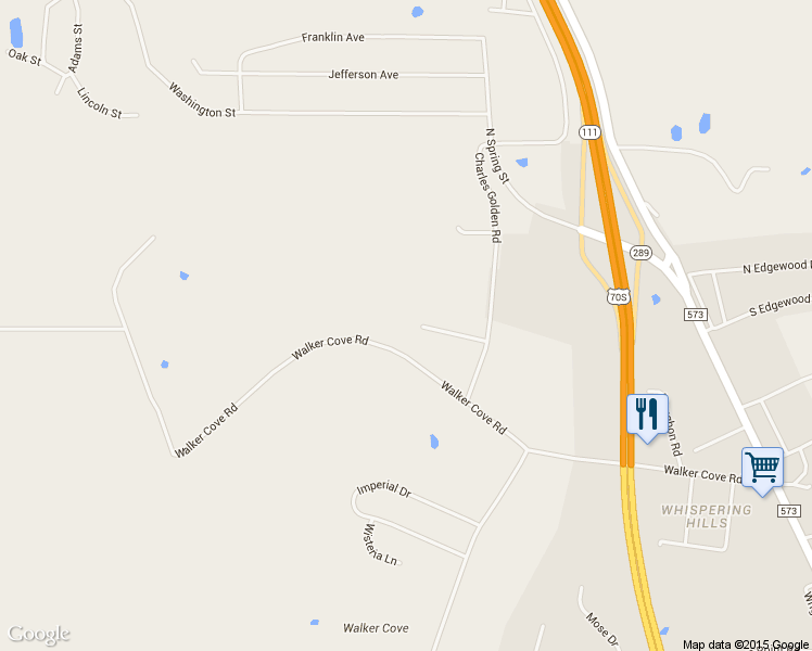 map of restaurants, bars, coffee shops, grocery stores, and more near 247 Golden Cove Lane in Sparta