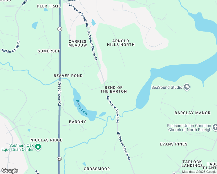 map of restaurants, bars, coffee shops, grocery stores, and more near 2308 Mount Vernon Church Road in Raleigh