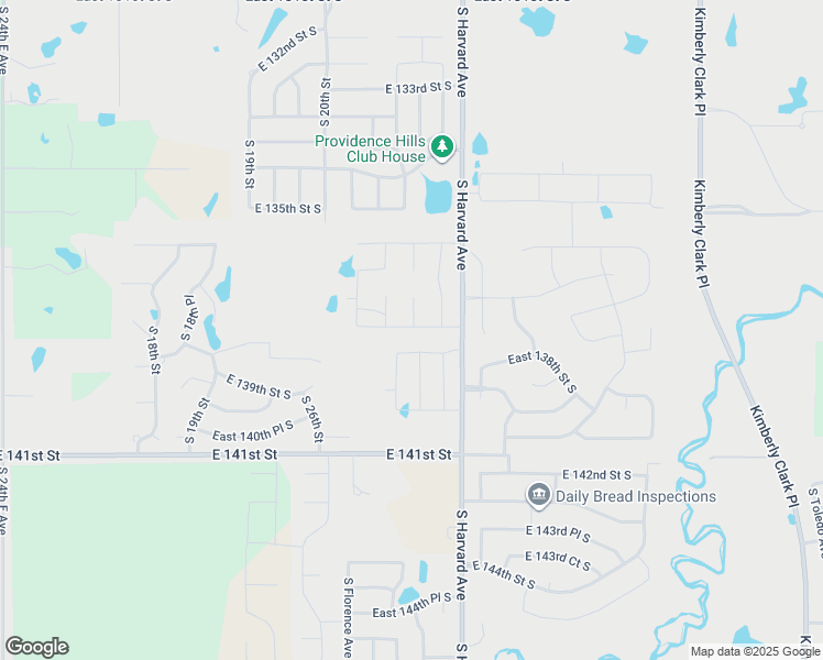 map of restaurants, bars, coffee shops, grocery stores, and more near 13383 South Harvard Avenue in Bixby