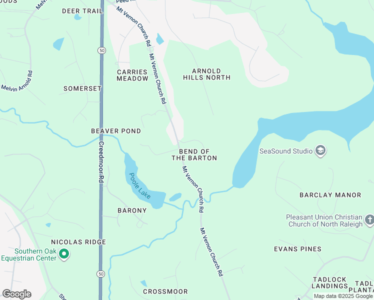 map of restaurants, bars, coffee shops, grocery stores, and more near 2308 Mount Vernon Church Road in Raleigh