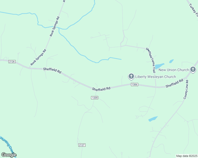 map of restaurants, bars, coffee shops, grocery stores, and more near 2228 Sheffield Road in Harmony