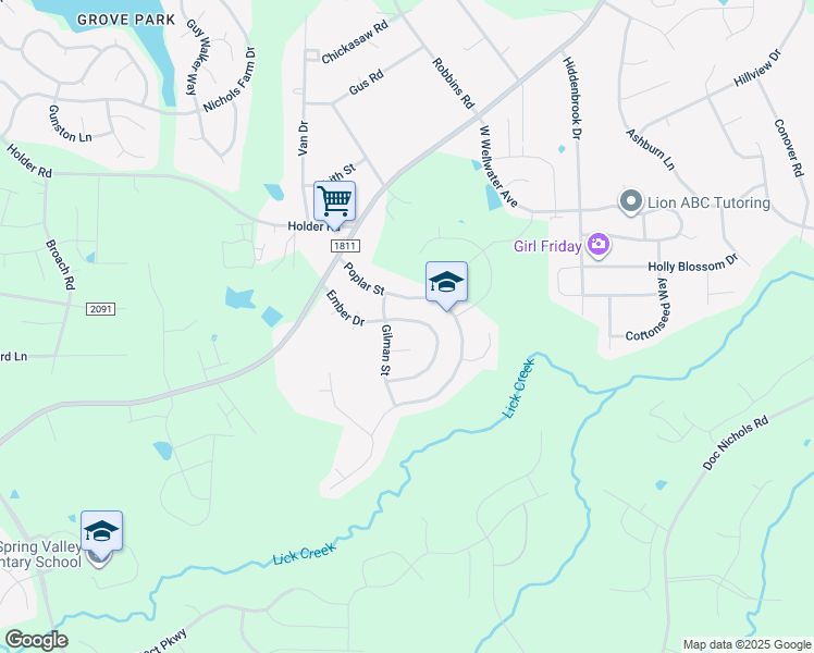 map of restaurants, bars, coffee shops, grocery stores, and more near 808 Ember Drive in Durham