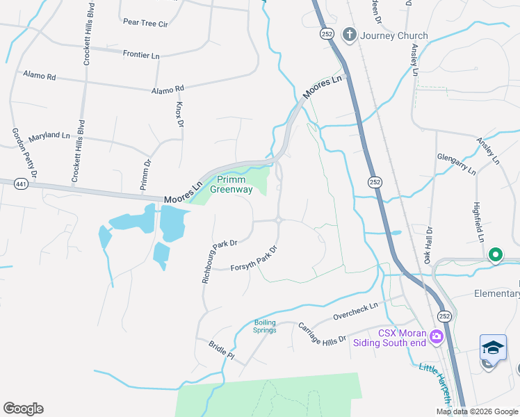 map of restaurants, bars, coffee shops, grocery stores, and more near 1708 Richbourg Park Drive in Brentwood
