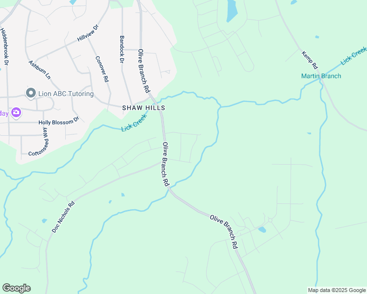 map of restaurants, bars, coffee shops, grocery stores, and more near 519 Olive Branch Road in Durham