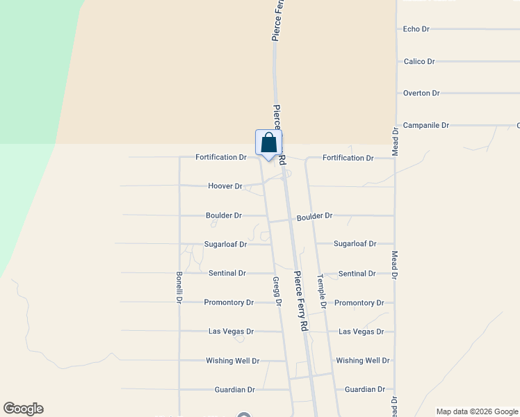 map of restaurants, bars, coffee shops, grocery stores, and more near 1720 Hoover Drive in Meadview