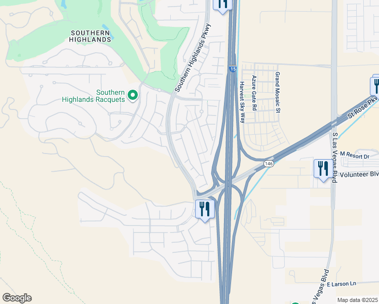 map of restaurants, bars, coffee shops, grocery stores, and more near 12436 Piazzo Street in Las Vegas