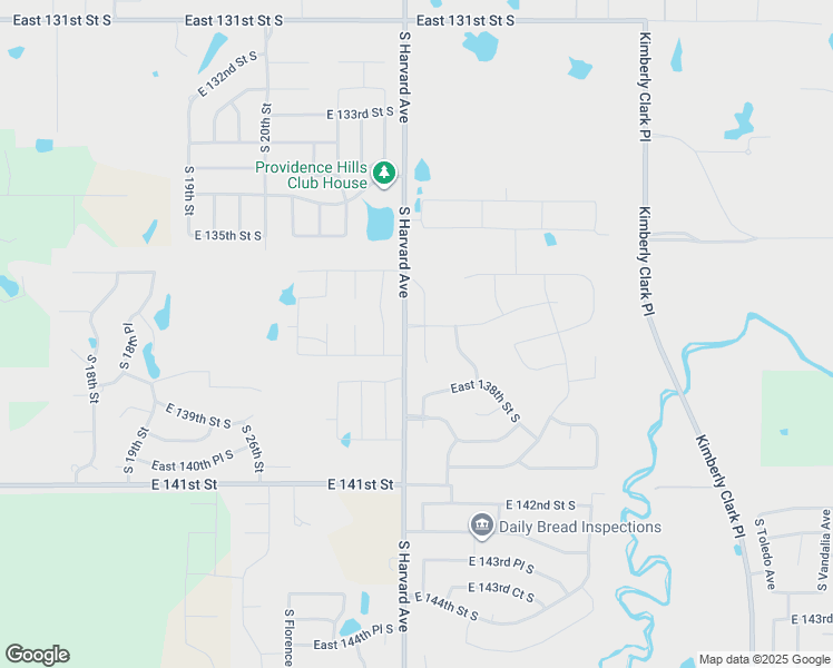 map of restaurants, bars, coffee shops, grocery stores, and more near 13383 South Harvard Avenue in Bixby