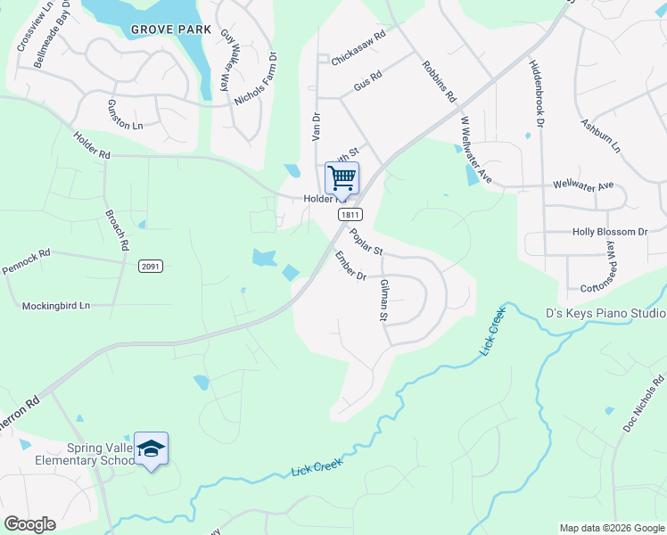 map of restaurants, bars, coffee shops, grocery stores, and more near 6 Dawson Court in Durham