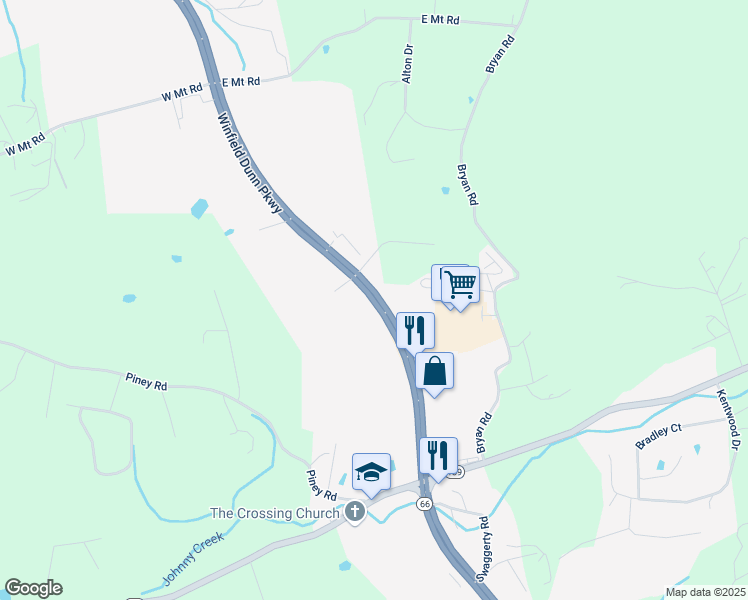 map of restaurants, bars, coffee shops, grocery stores, and more near 2985 Winfield Dunn Parkway in Kodak