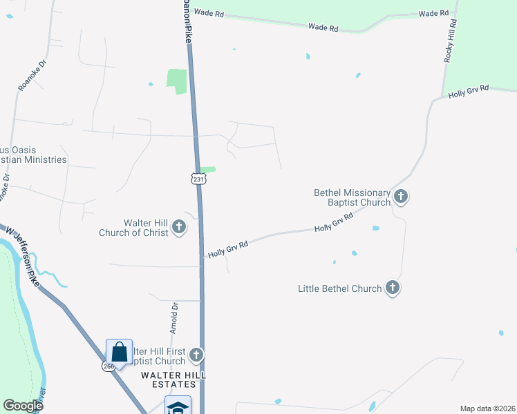 map of restaurants, bars, coffee shops, grocery stores, and more near 7340 Lebanon Road in Murfreesboro