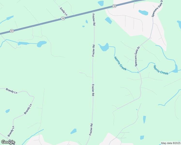 map of restaurants, bars, coffee shops, grocery stores, and more near 310 Frazier Road in Youngsville