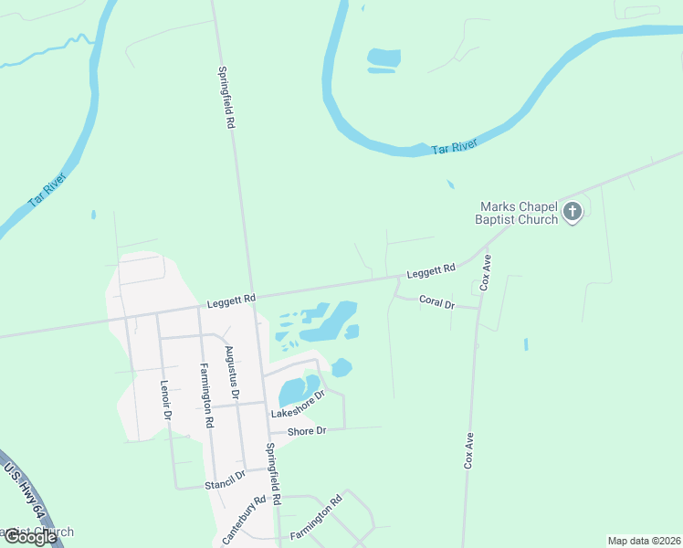 map of restaurants, bars, coffee shops, grocery stores, and more near 2001-2019 Leggett Road in Rocky Mount