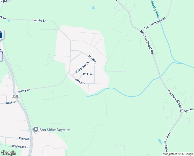 map of restaurants, bars, coffee shops, grocery stores, and more near 511 Shady Lane in Winston-Salem