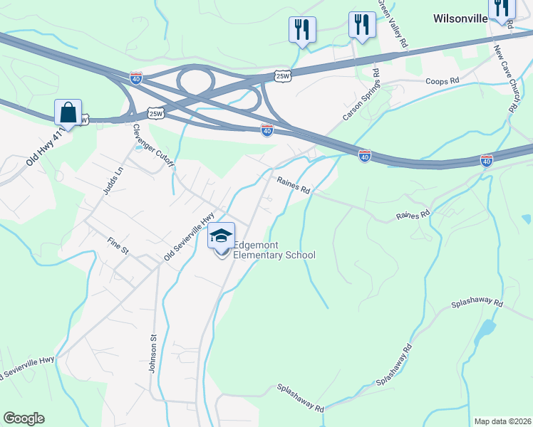 map of restaurants, bars, coffee shops, grocery stores, and more near 270 Carson Springs Road in Newport