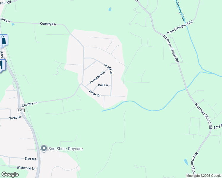 map of restaurants, bars, coffee shops, grocery stores, and more near 511 Shady Lane in Winston-Salem