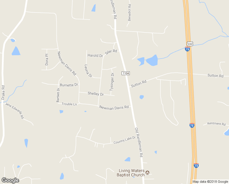 map of restaurants, bars, coffee shops, grocery stores, and more near 5813 Tysinger Drive in Greensboro