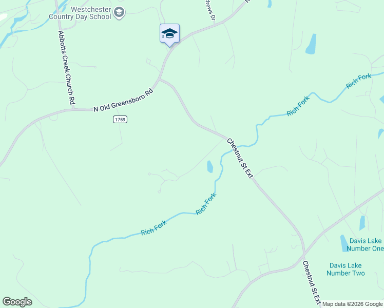 map of restaurants, bars, coffee shops, grocery stores, and more near 200 Cedar Ridge Lane in High Point